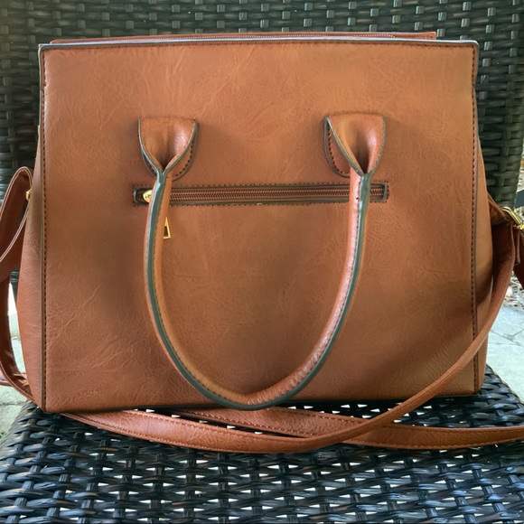 Crocodile Textured Structured Handbag - Picture 2 of 7